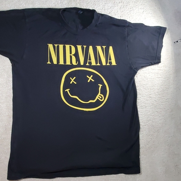 Tultex Other - Nirvana smile face logo shirt
